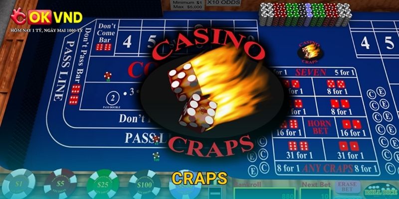 Craps sôi động cùng trải nghiệm xúc xắc tại OKVND