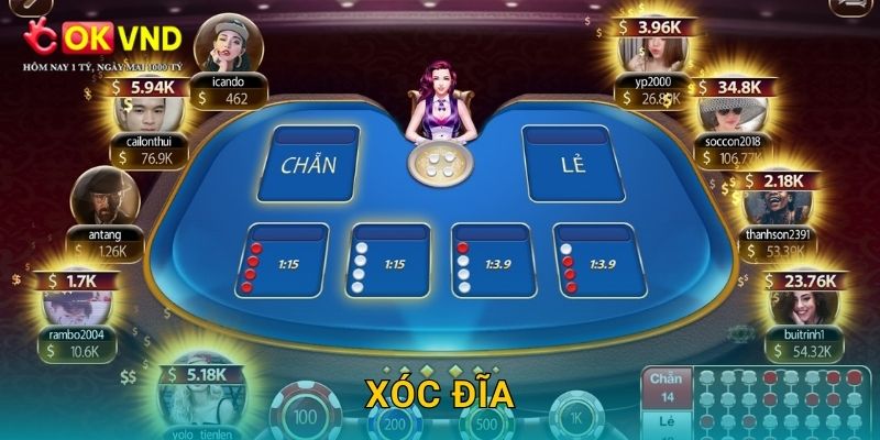 Xóc Đĩa truyền thống cùng trải nghiệm hiện đại tại OKVND